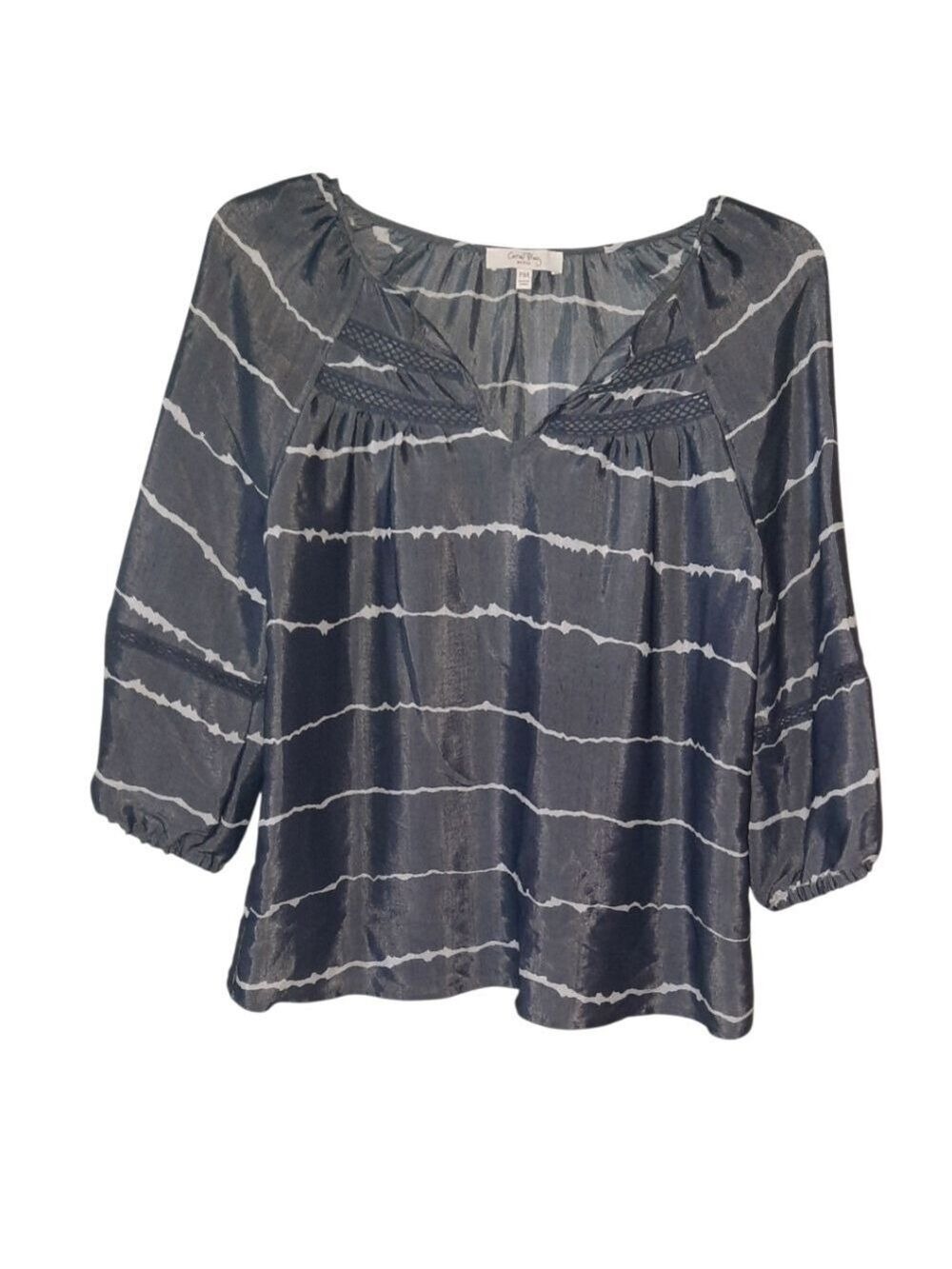 Coral Bay Petite Tie Dye Blouse Size PM